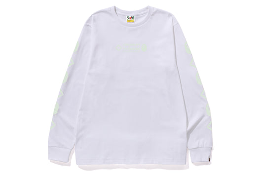 BAPE × Helinox GLOW IN THE DARK LONG SLEEVE T-SHIRT - White