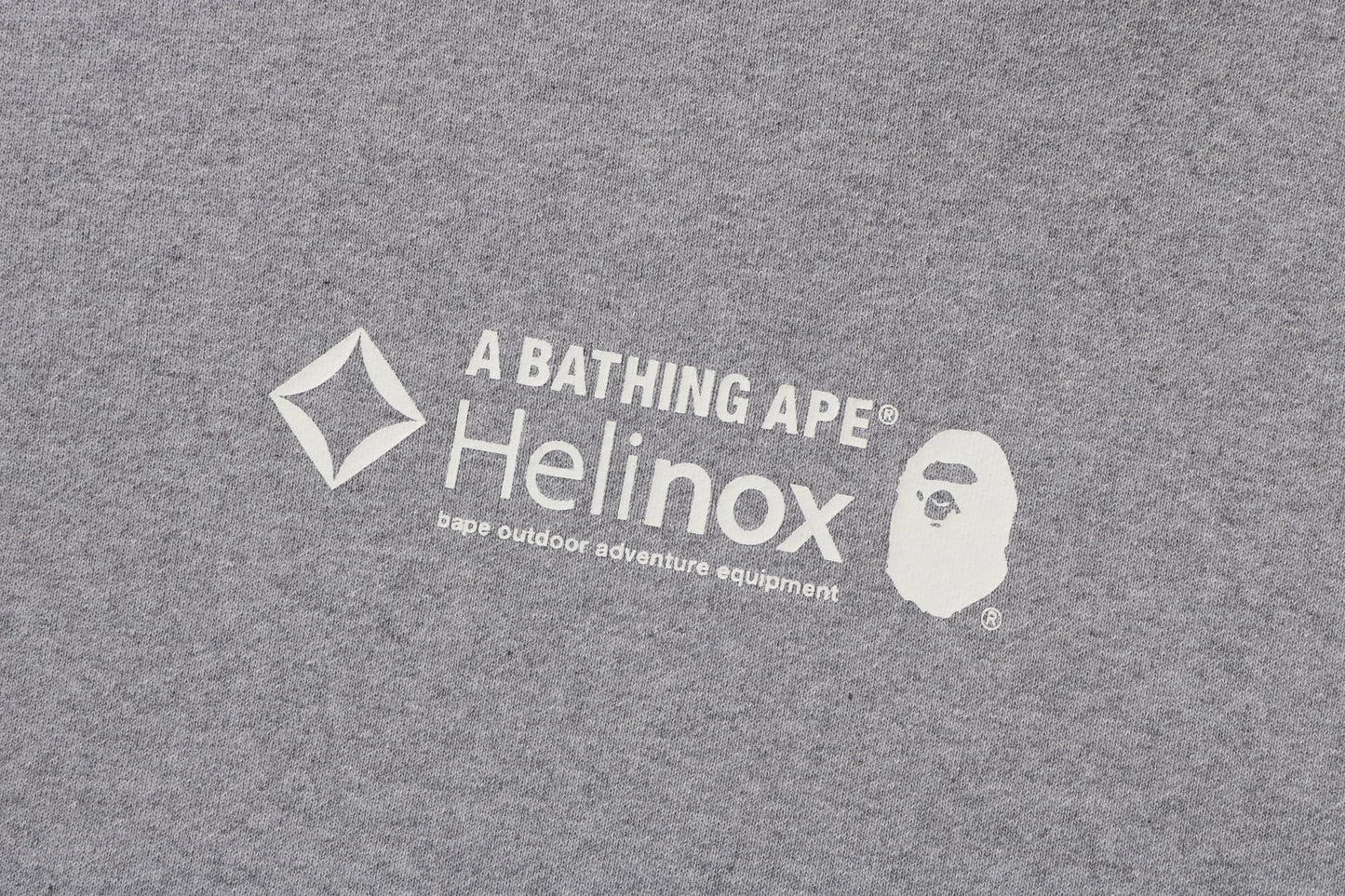 BAPE × Helinox GLOW IN THE DARK PULLOVER HOODIE - Gray