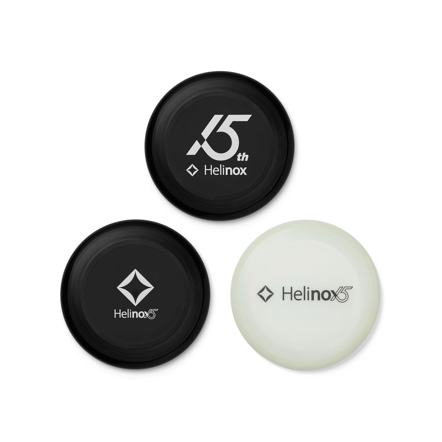 Helinox 15th Anniversary Flying Disc Set (3ea/1set) - Lumi Green & Black