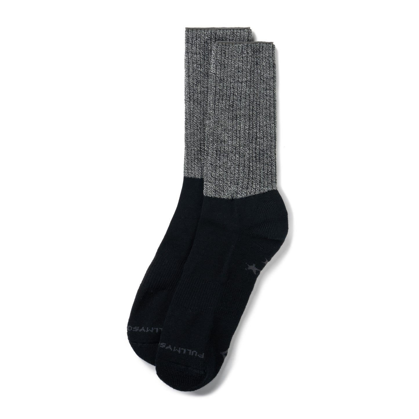 Winiche & Co. × Helinox Wool Slouch Socks - Black / Dark Gray