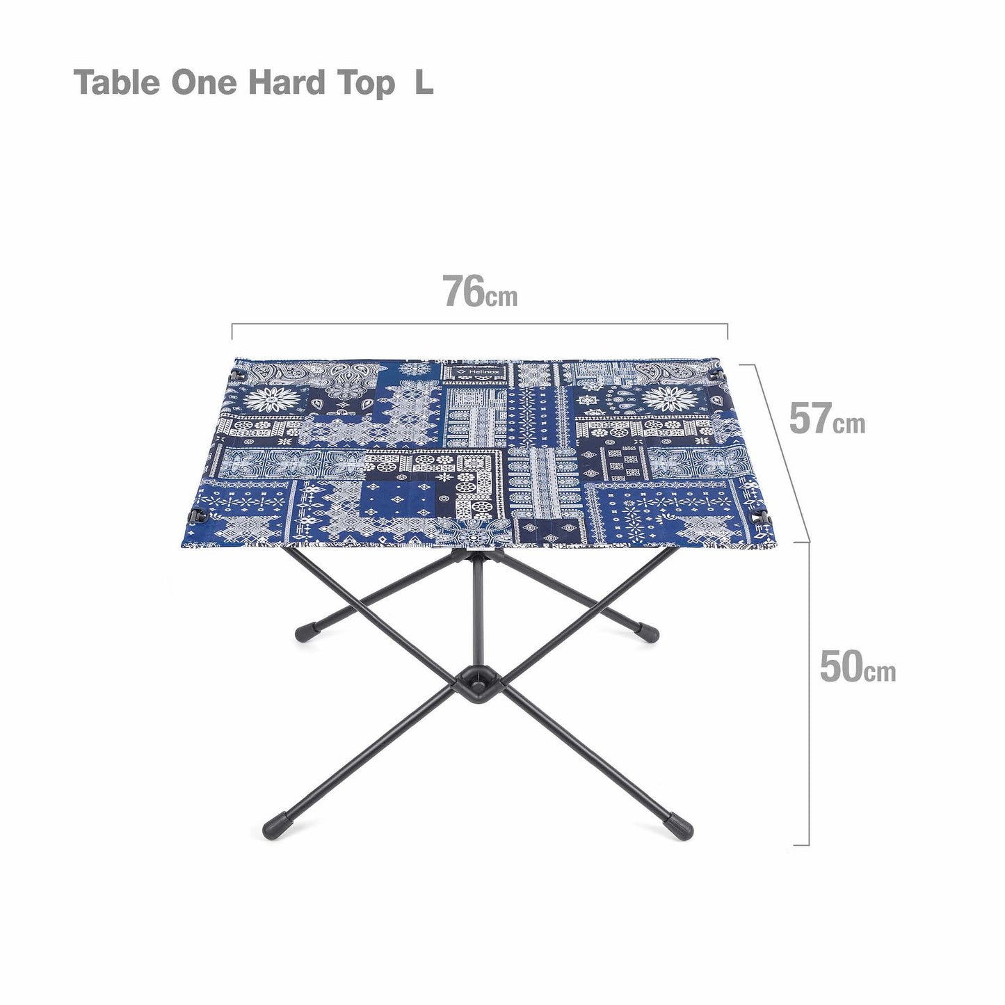 Table One Hard Top L - Blue Bandanna Quilt