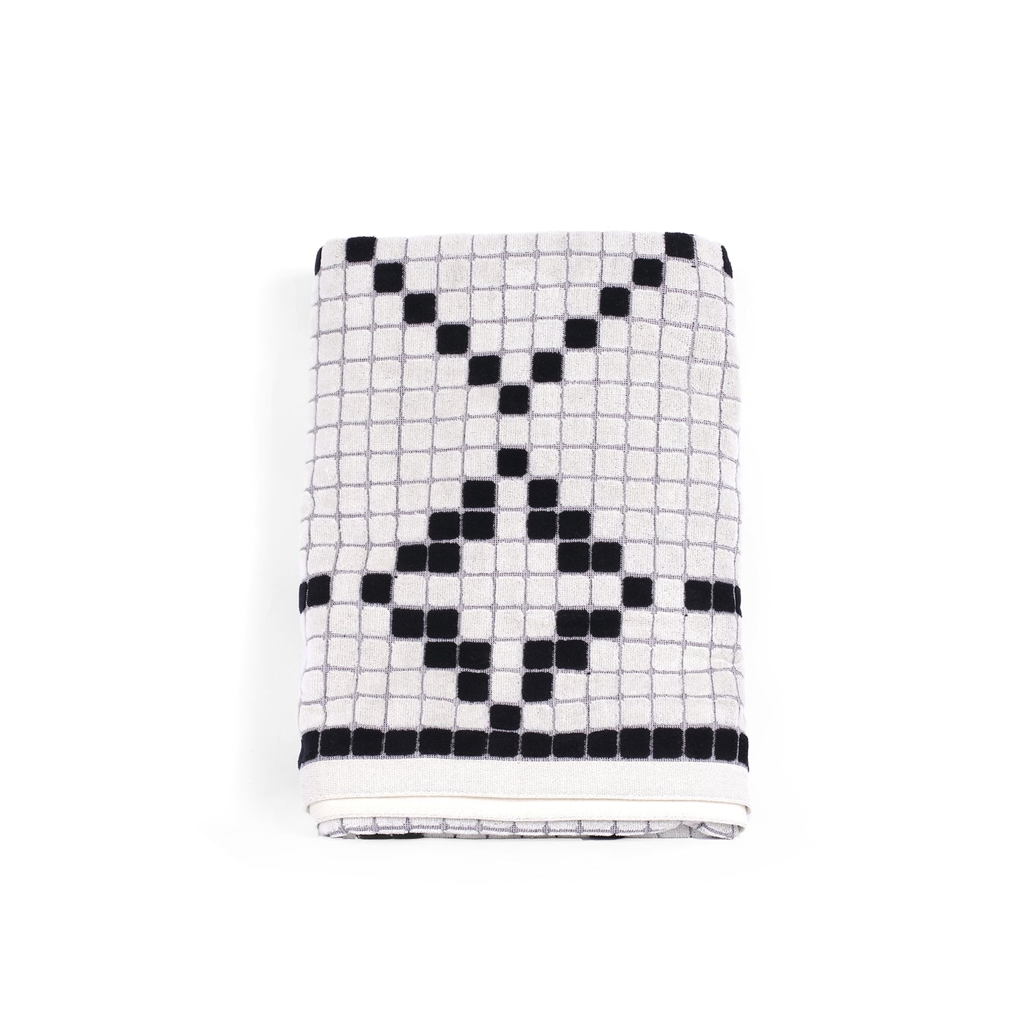 Beach Towel - Ivory / Black