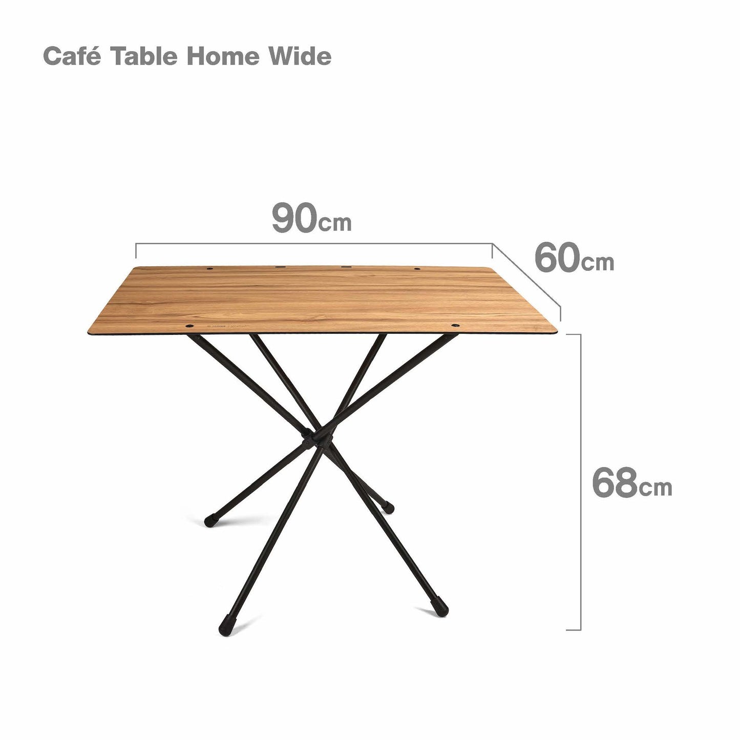 Cafe Table Home Wide - Classic Walnut
