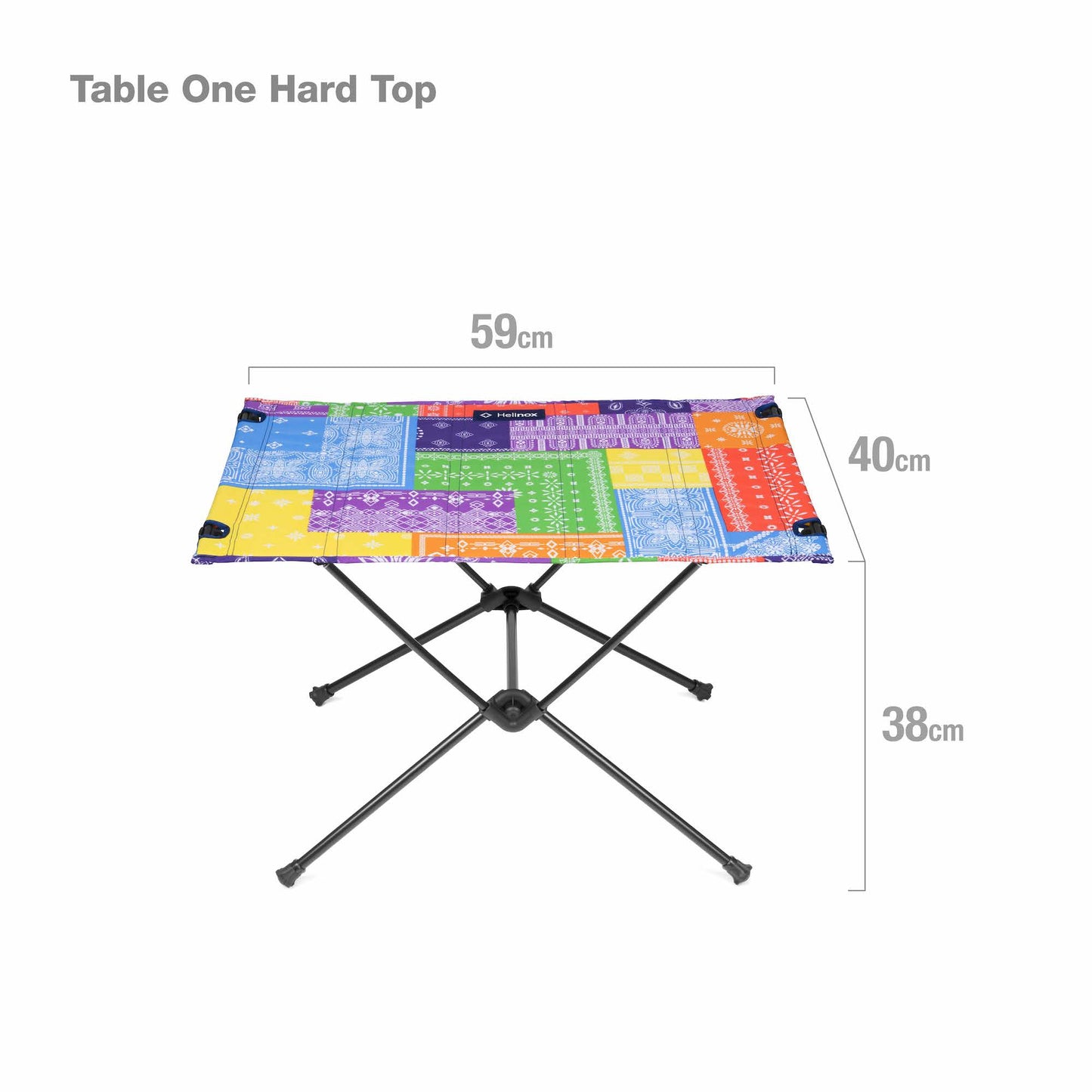 Table One Hard Top - Rainbow Bandana Quilt