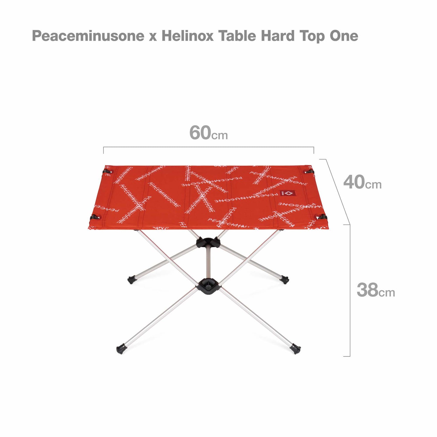 23SS Helinox x Peaceminusone Table One Hard Top -PMO Red