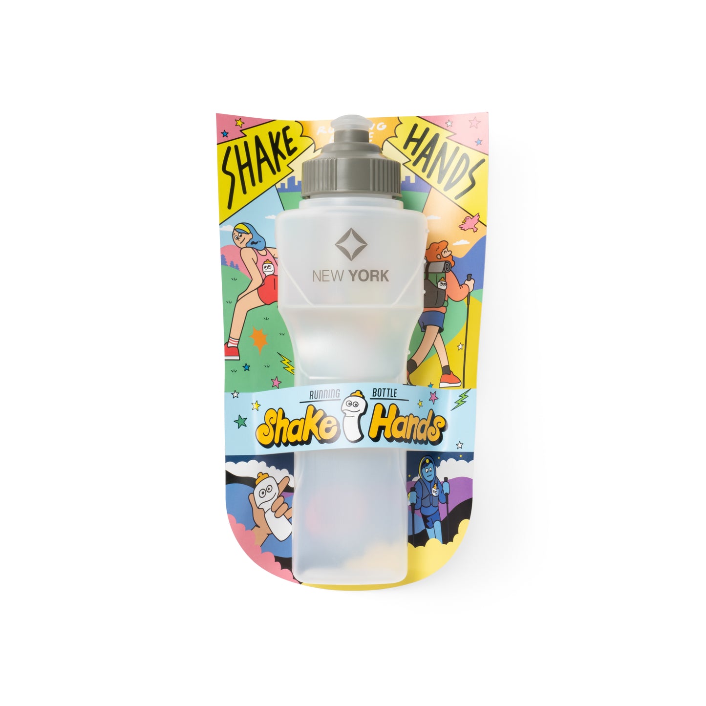Running Bottle Shake Hands - New York