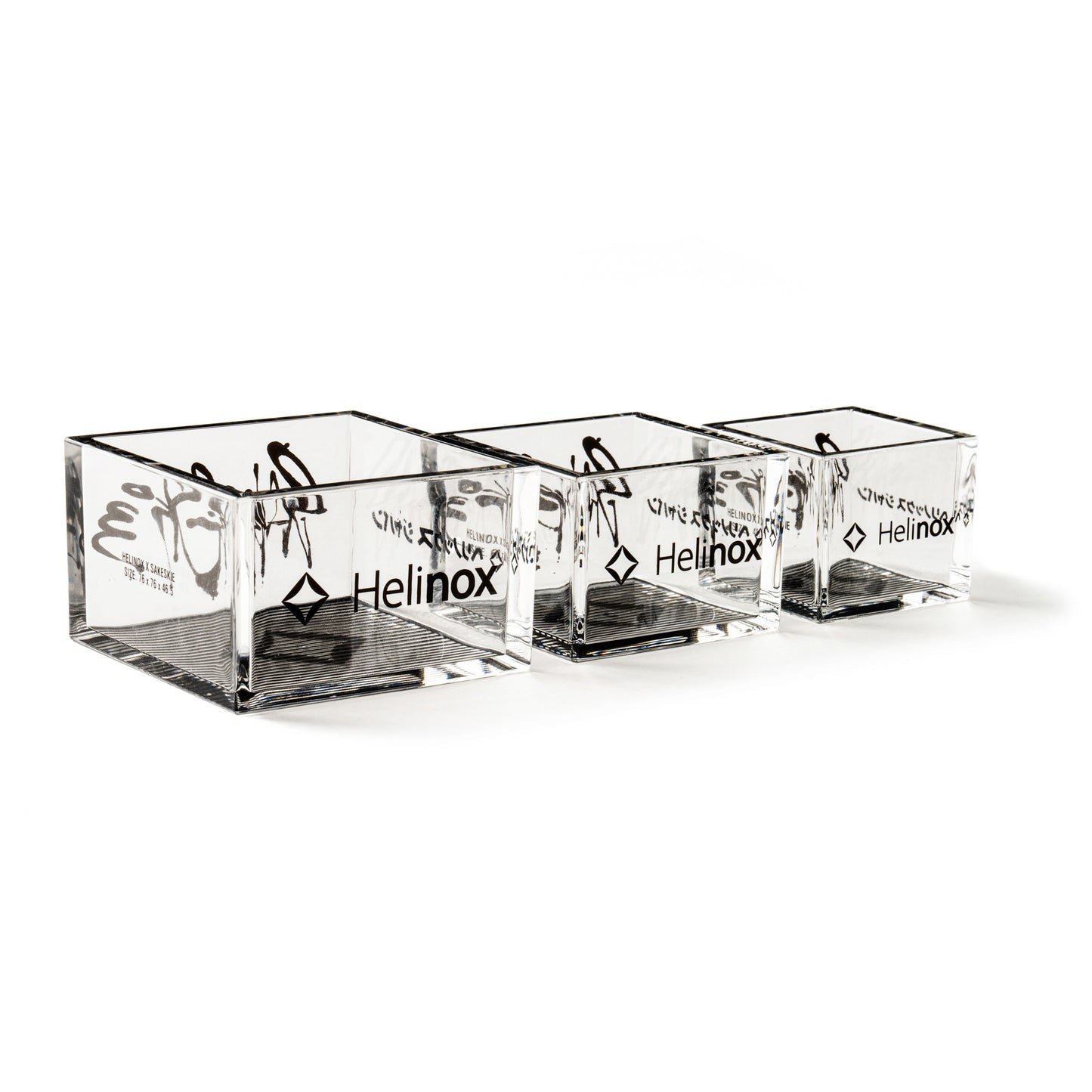 SAKESKIE×Helinox Sakemasu Stacking 3pcs - Clear