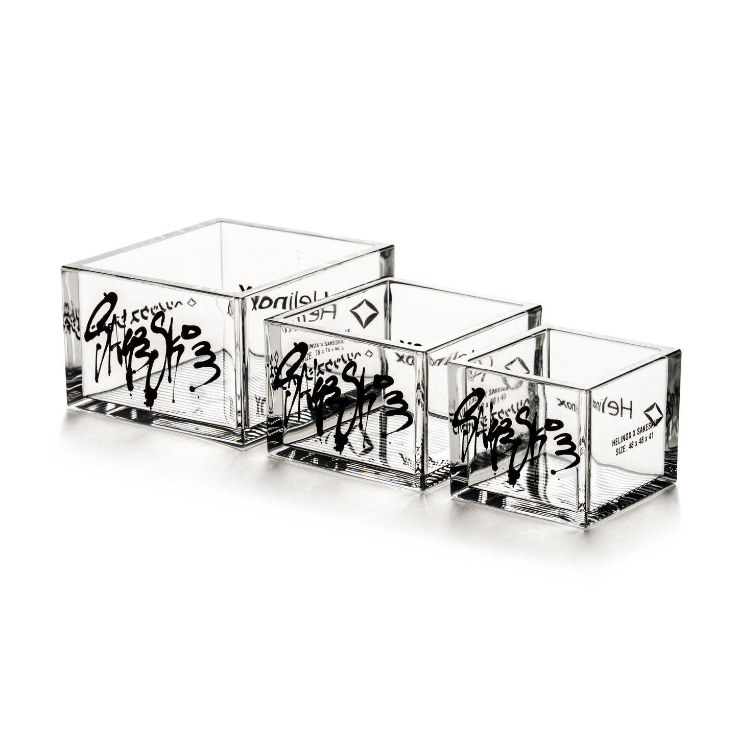 SAKESKIE×Helinox Sakemasu Stacking 3pcs - Clear