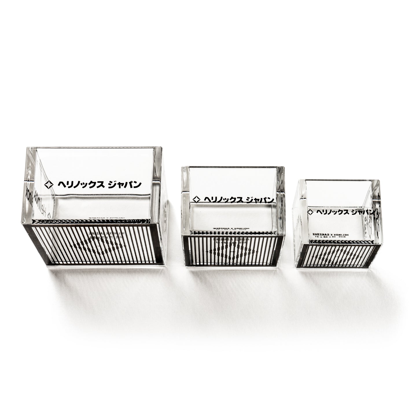 SAKESKIE×Helinox Sakemasu Stacking 3pcs - Clear