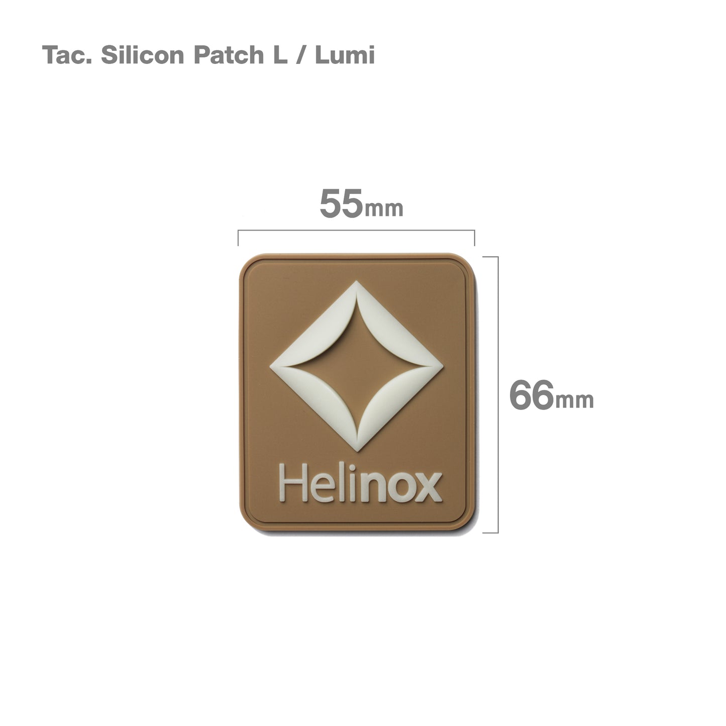 Tac. Silicon Patch L - Lumi / Black