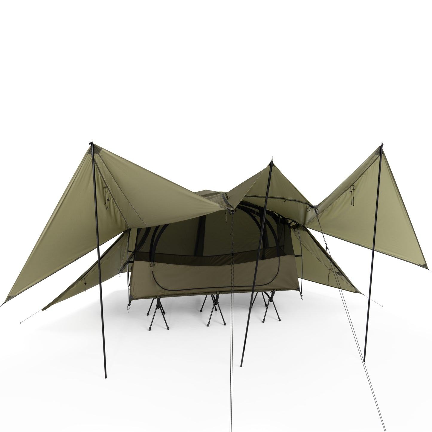 Tac. Cot Tent Solo High Tarp Fly - Military Tan
