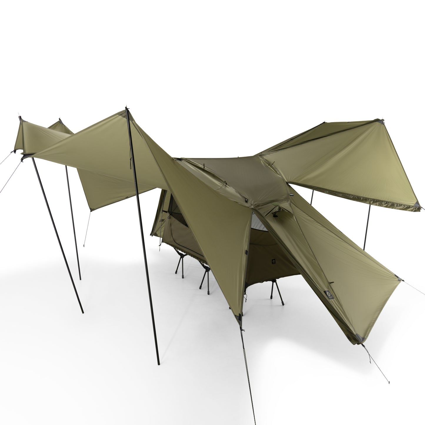 Tac. Cot Tent Solo High Tarp Fly - Military Tan