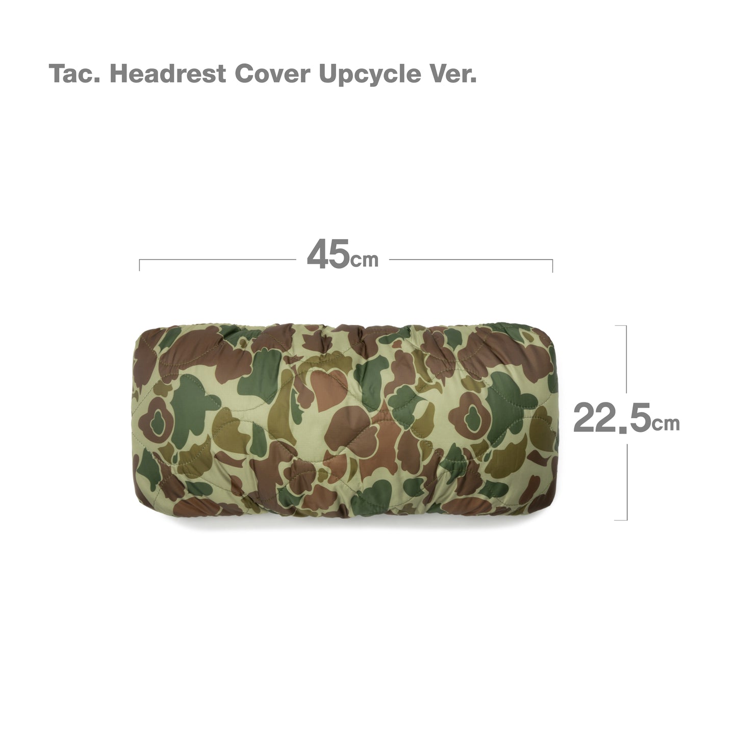 Tac. Headrest Cover / Upcycle ver. - Duck Camo / Orange