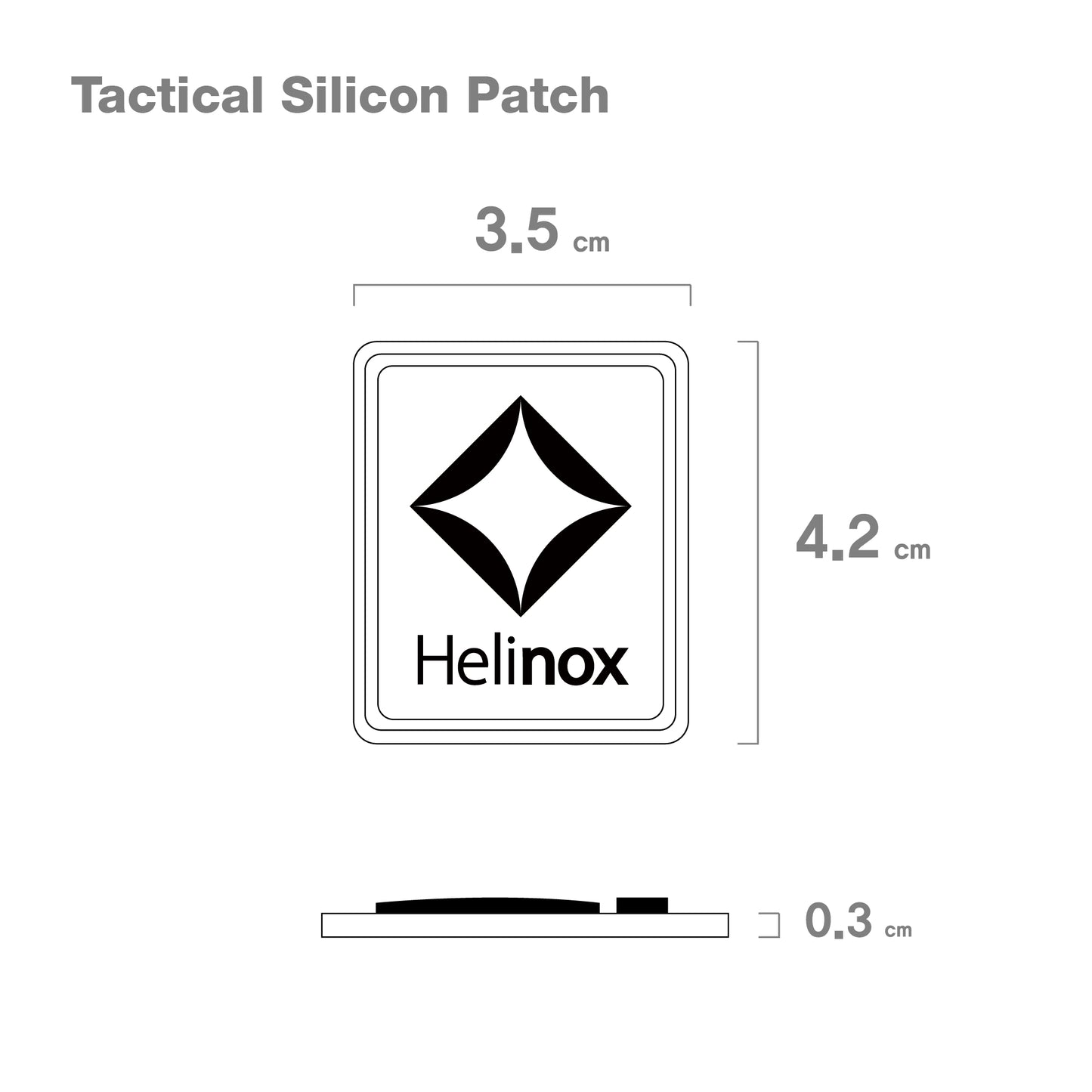 Tac. Silicon Patch - Coyote Tan