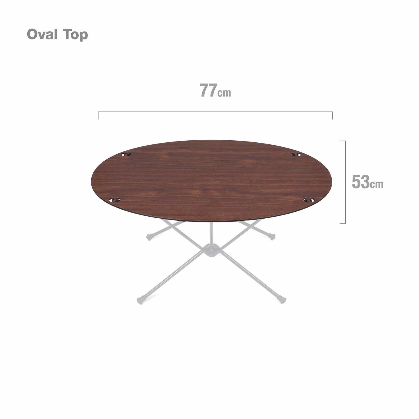 Oval Top - Walnut