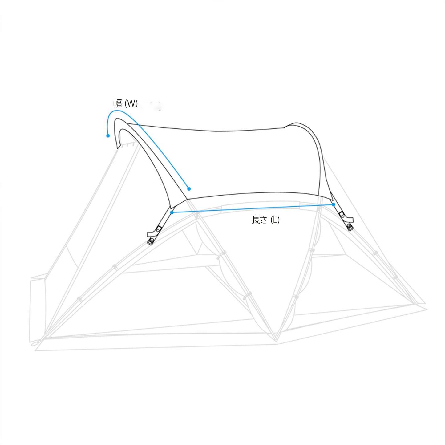 Tac. V-Tarp 4.0 Roof - Coyote Tan