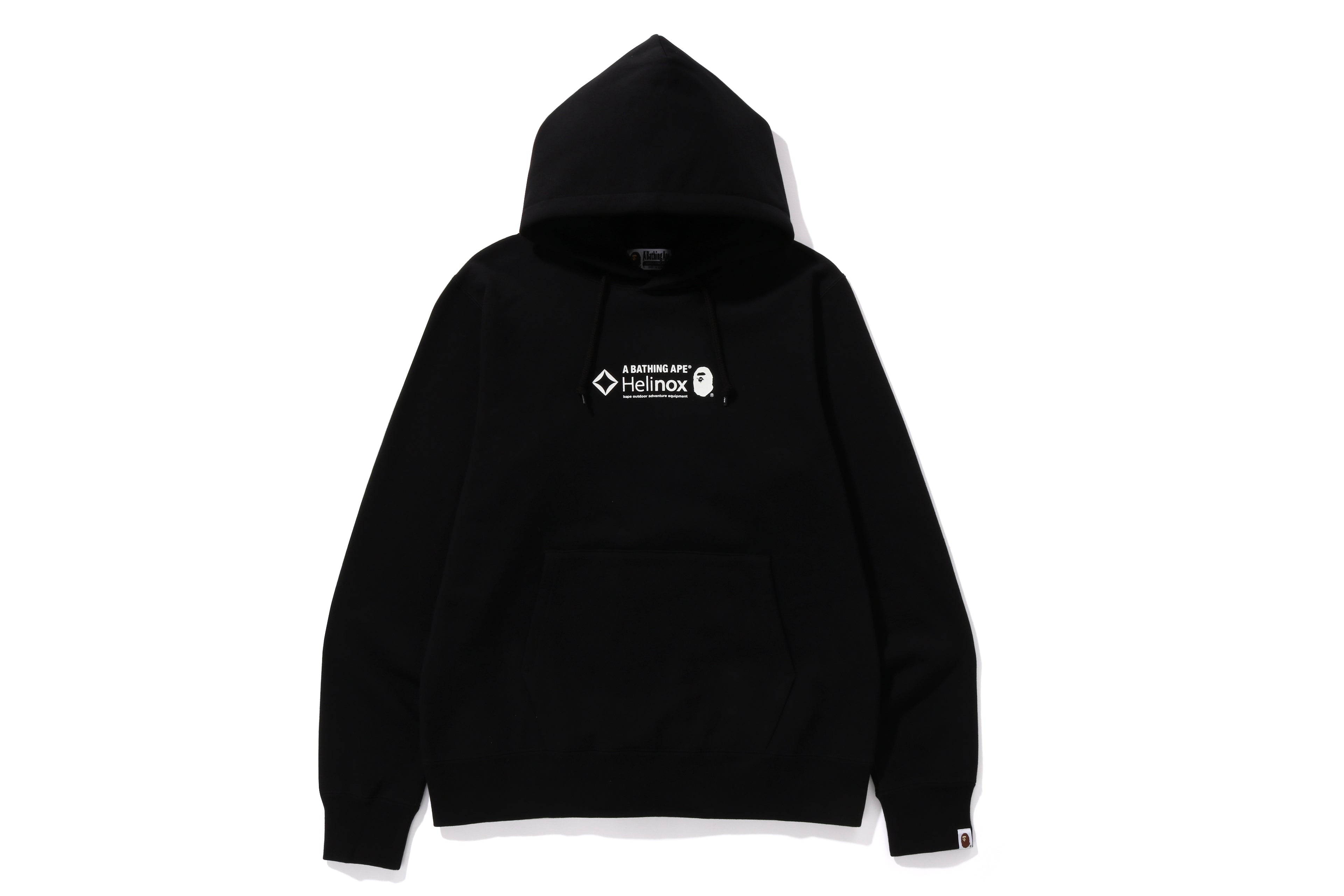 BAPE × Helinox GLOW IN THE DARK PULLOVER HOODIE - Black