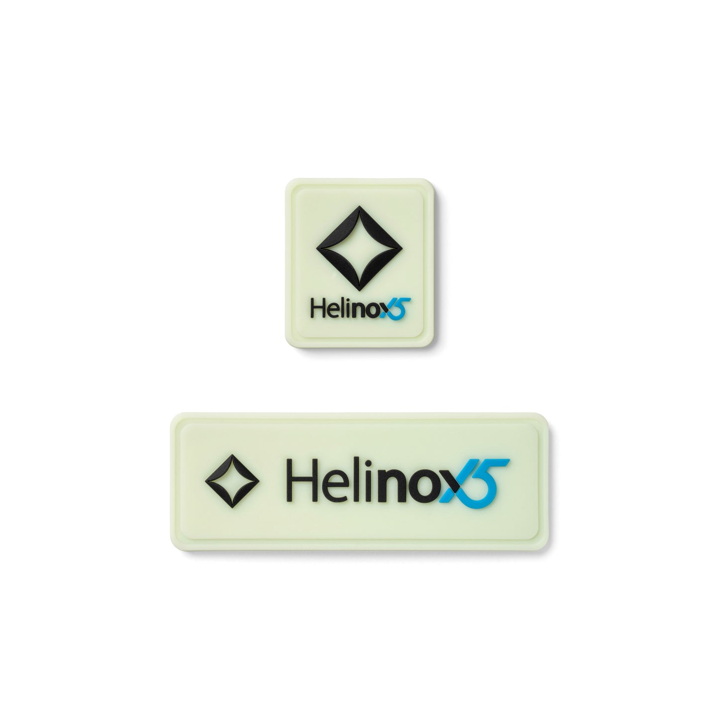 Helinox 15th Anniversary Silicon Patch(2ea/1set) - Lumi / Black/ Cyan C