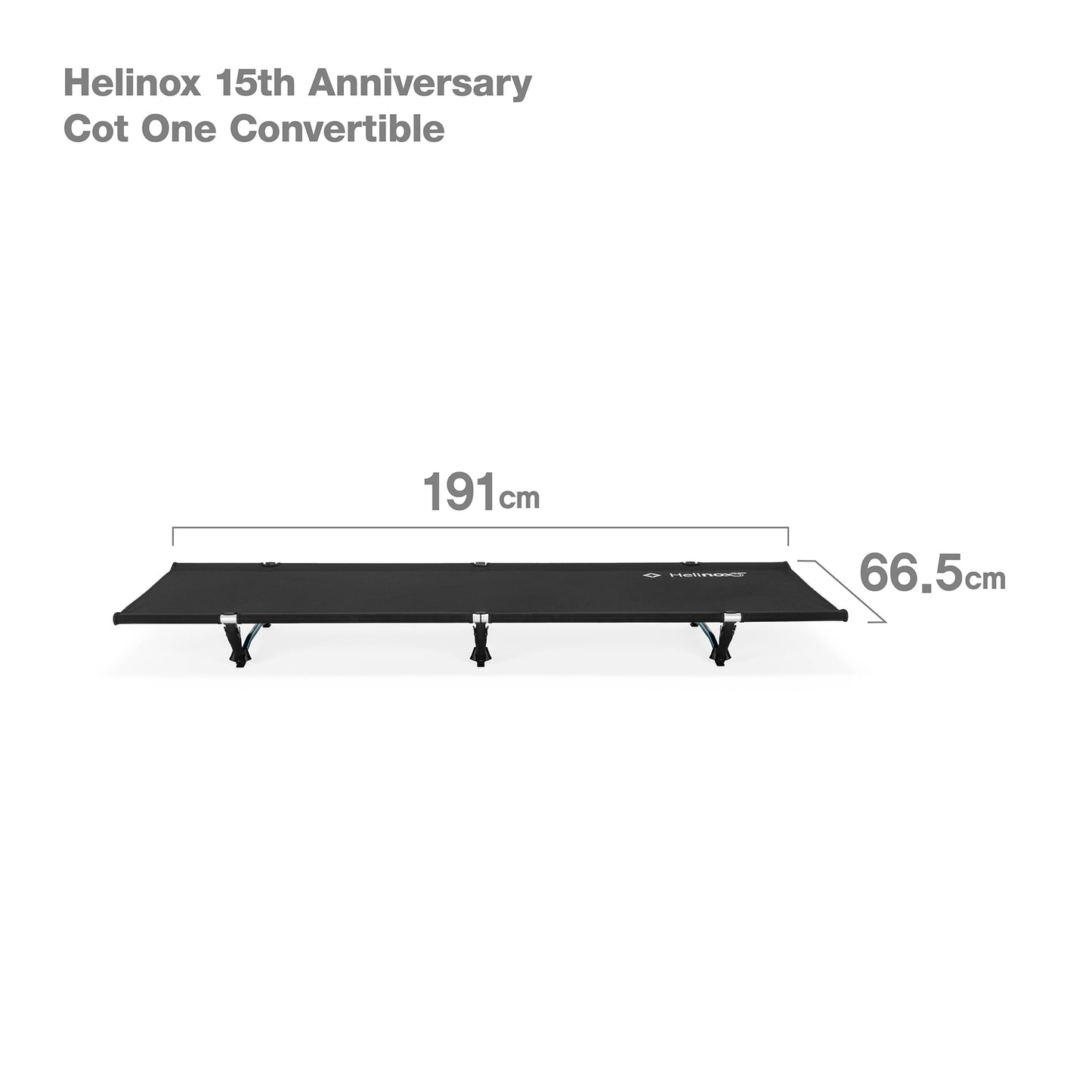 Helinox 15th Anniversary Cot One Convertible - Black