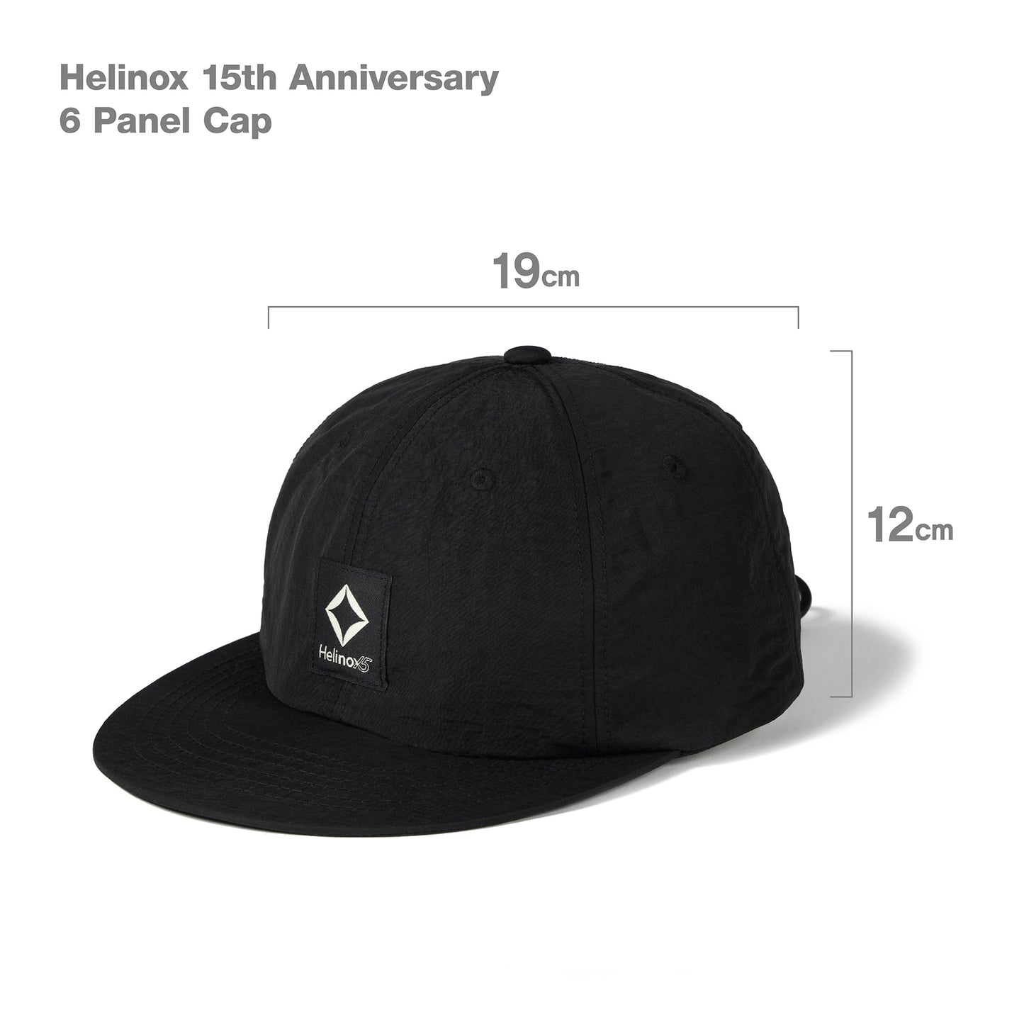 Helinox 15th Anniversary 6 Panel Cap - Black