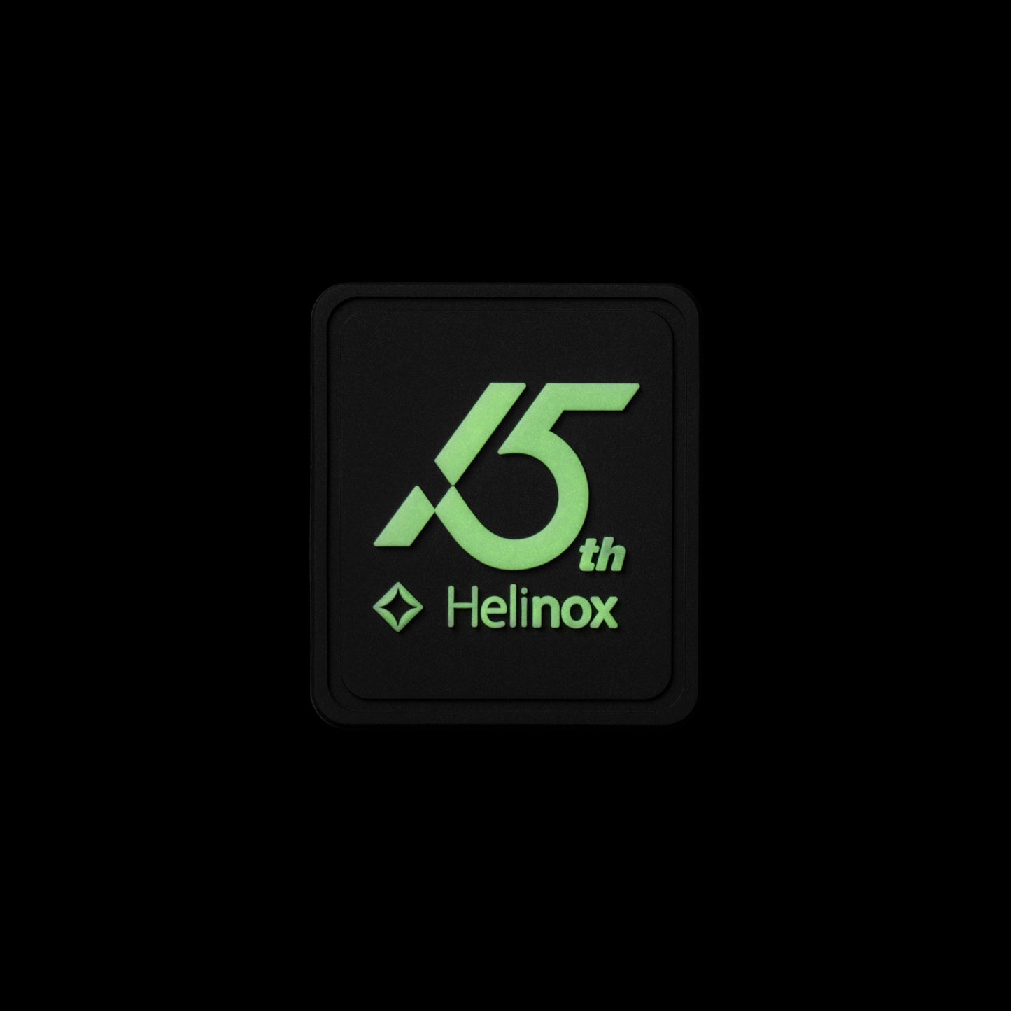 Helinox 15th Anniversary Silicon Patch(3ea/1set) - Black / Lumi