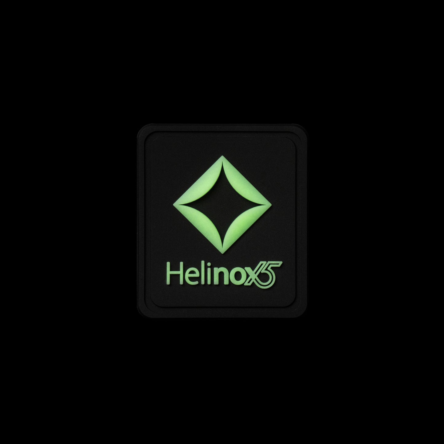 Helinox 15th Anniversary Silicon Patch(3ea/1set) - Black / Lumi