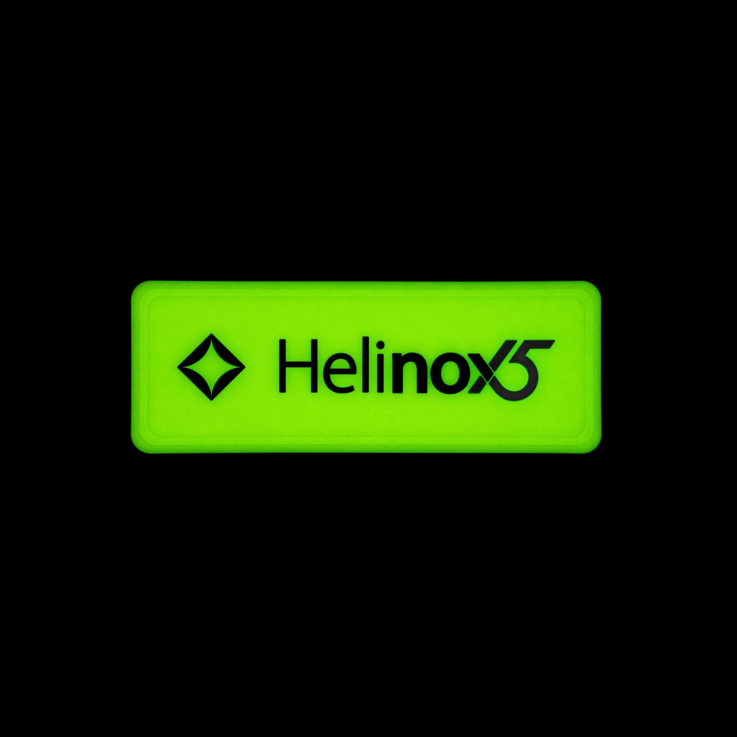 Helinox 15th Anniversary Silicon Patch(2ea/1set) - Lumi / Black/ Cyan C