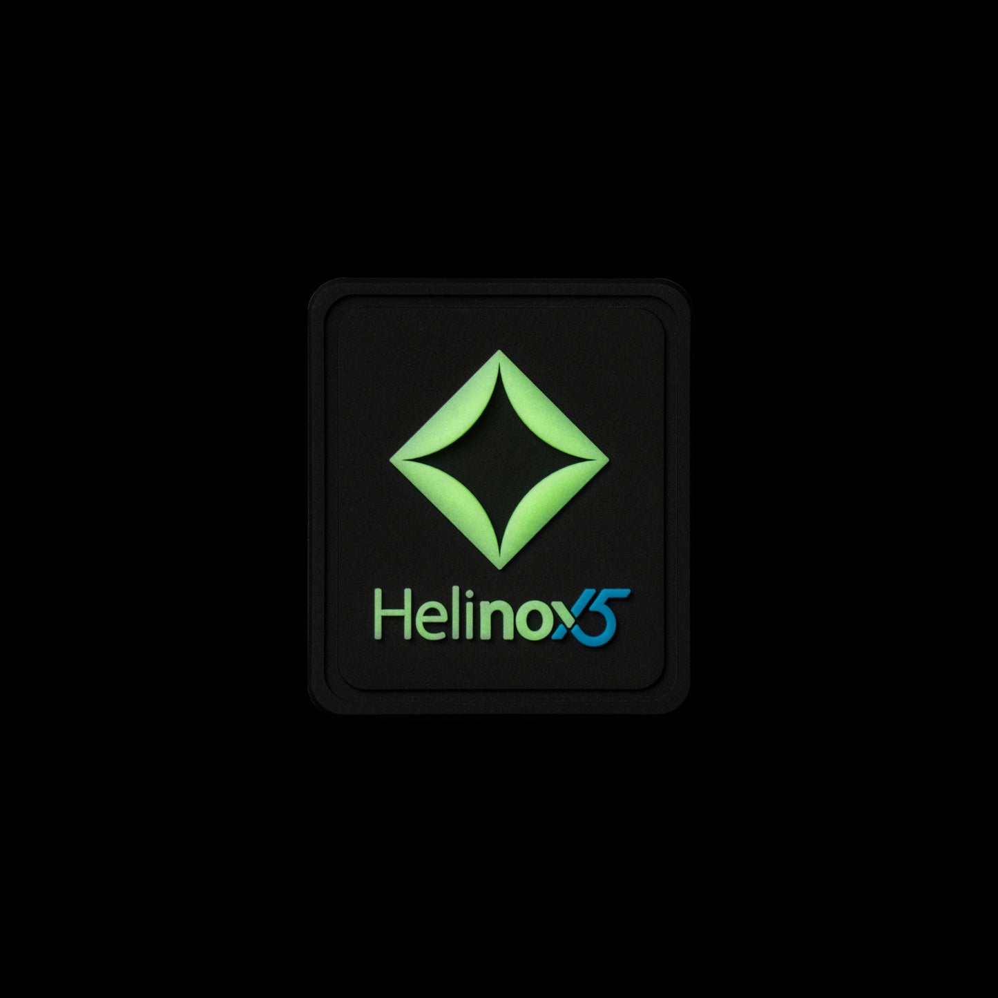 Helinox 15th Anniversary Silicon Patch(2ea/set) - Black / Lumi / Cyan C