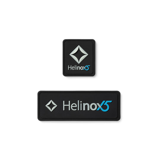 Helinox 15th Anniversary Silicon Patch(2ea/set) - Black / Lumi / Cyan C