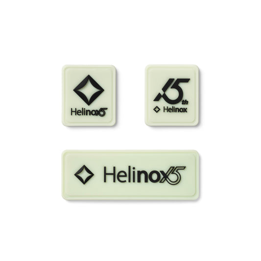 Helinox 15th Anniversary Silicon Patch(3ea/1set) - Lumi / Black