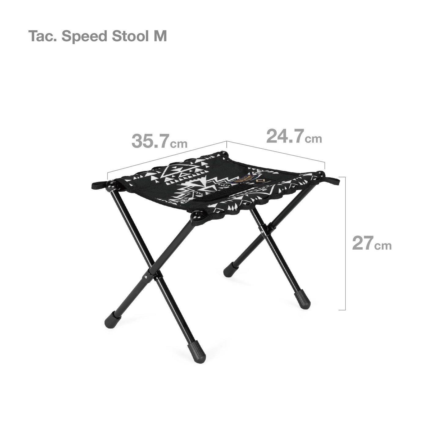 PENDLETON × Helinox Tac. Speed Stool M - Highland Peak Black