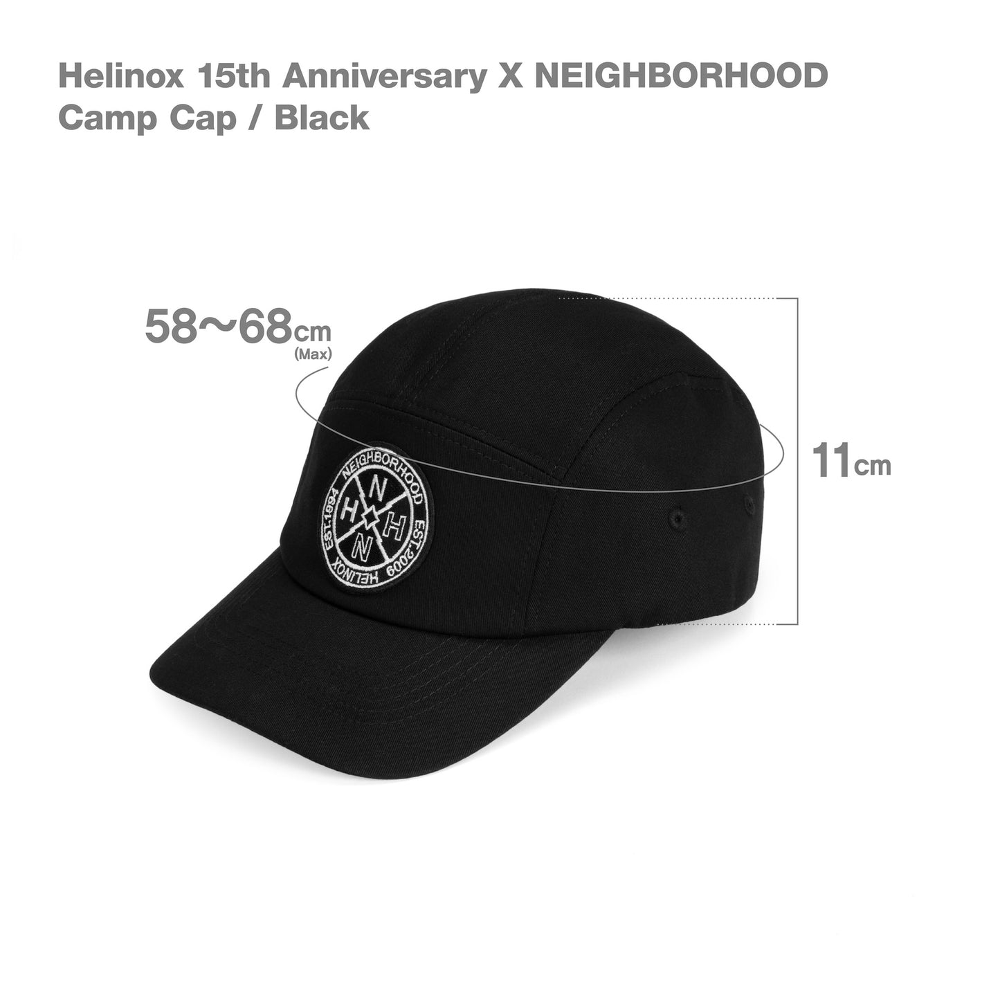 Helinox 15th Anniversary x NEIGHBORHOOD Camp Cap - Black