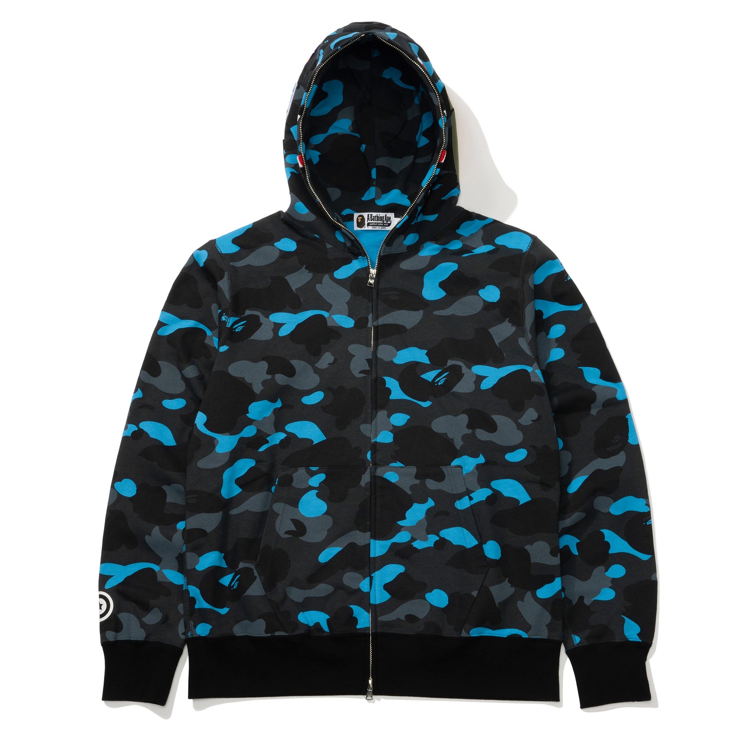 Helinox 15th Anniversary x BAPE Shark Full Zip Hoodie - Black