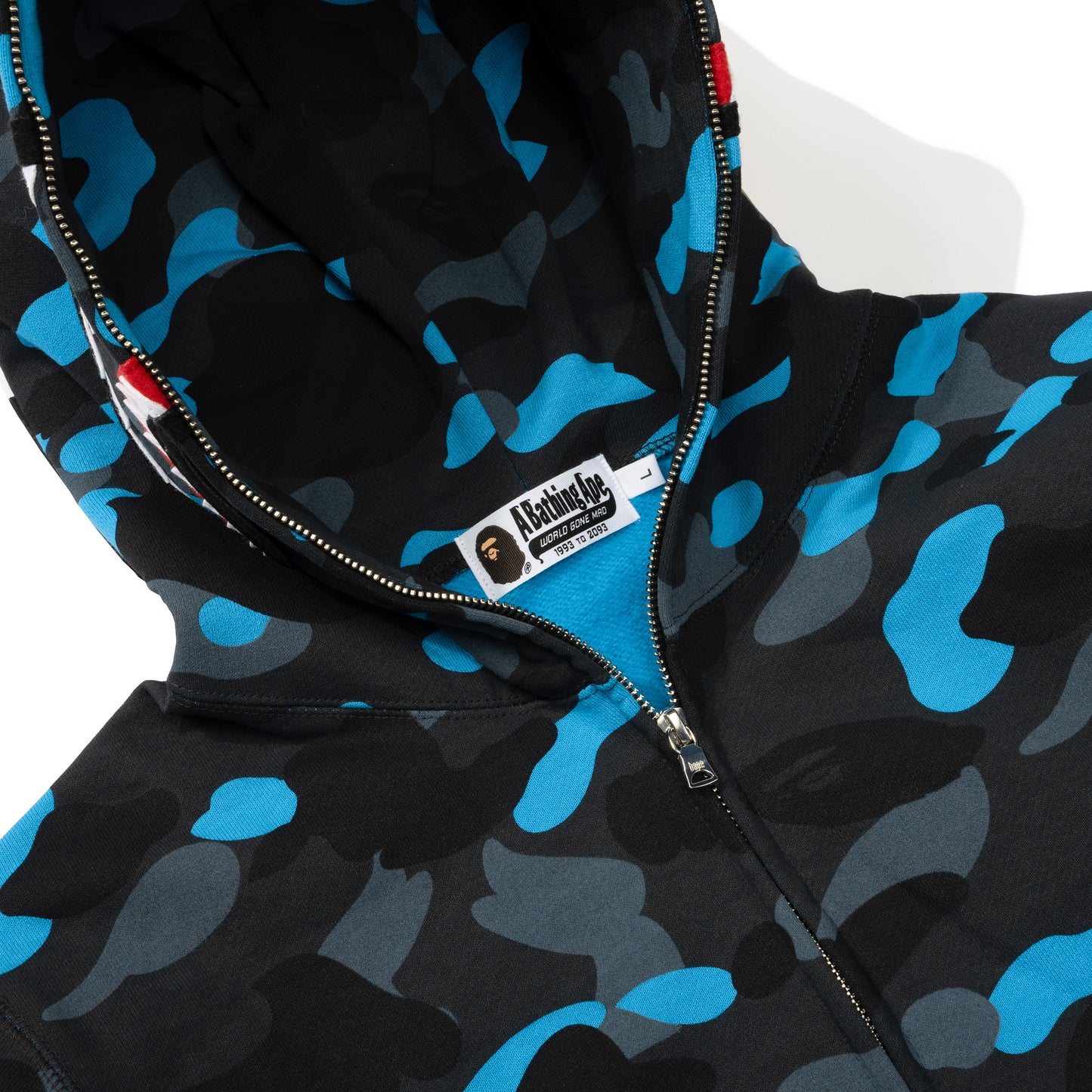 Helinox 15th Anniversary x BAPE Shark Full Zip Hoodie - Black