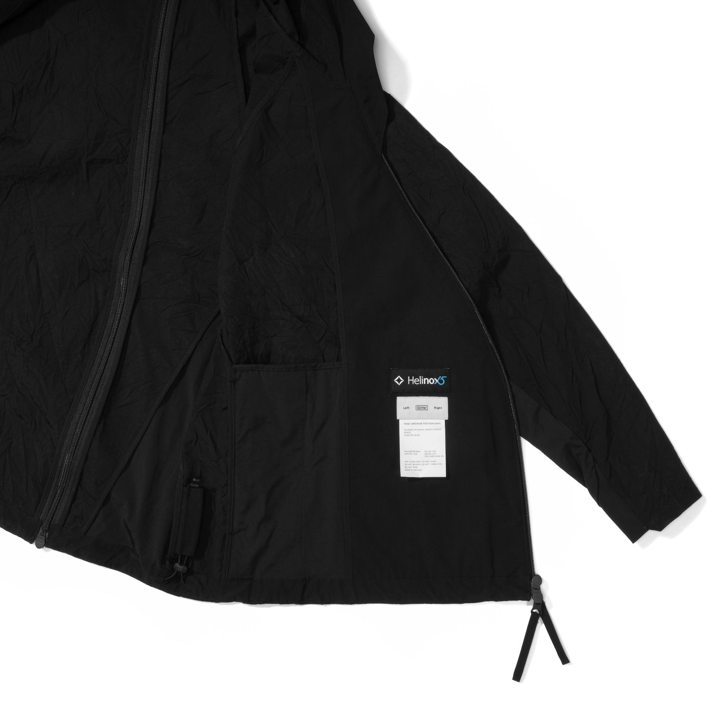 Helinox 15th Anniversary x POST ARCHIVE FACTION (PAF) Technical Jacket Center - Black