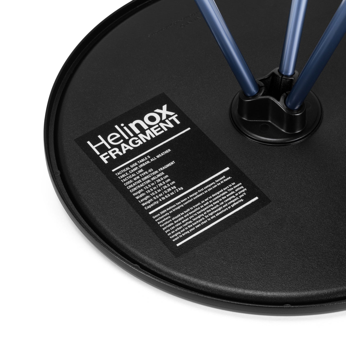 fragment design × Helinox Side Table S - Black & Navy