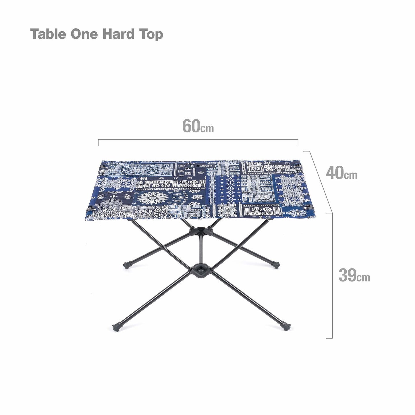 Table One Hard Top - Blue Bandanna Quilt