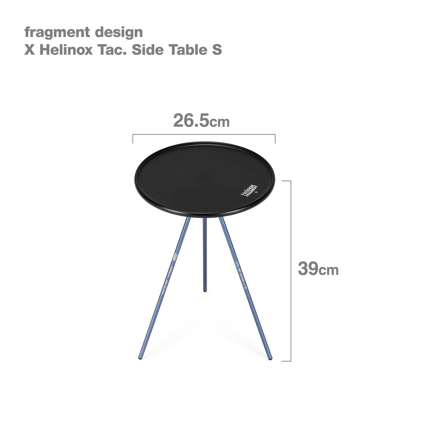 fragment design × Helinox Side Table S - Black & Navy