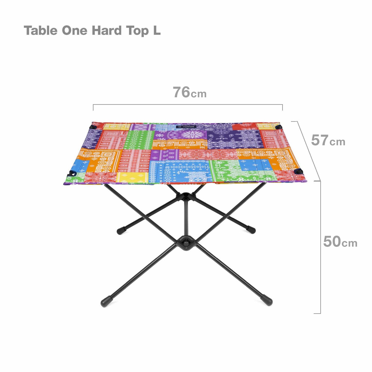 Table One Hard Top L - Rainbow Bandana Quilt