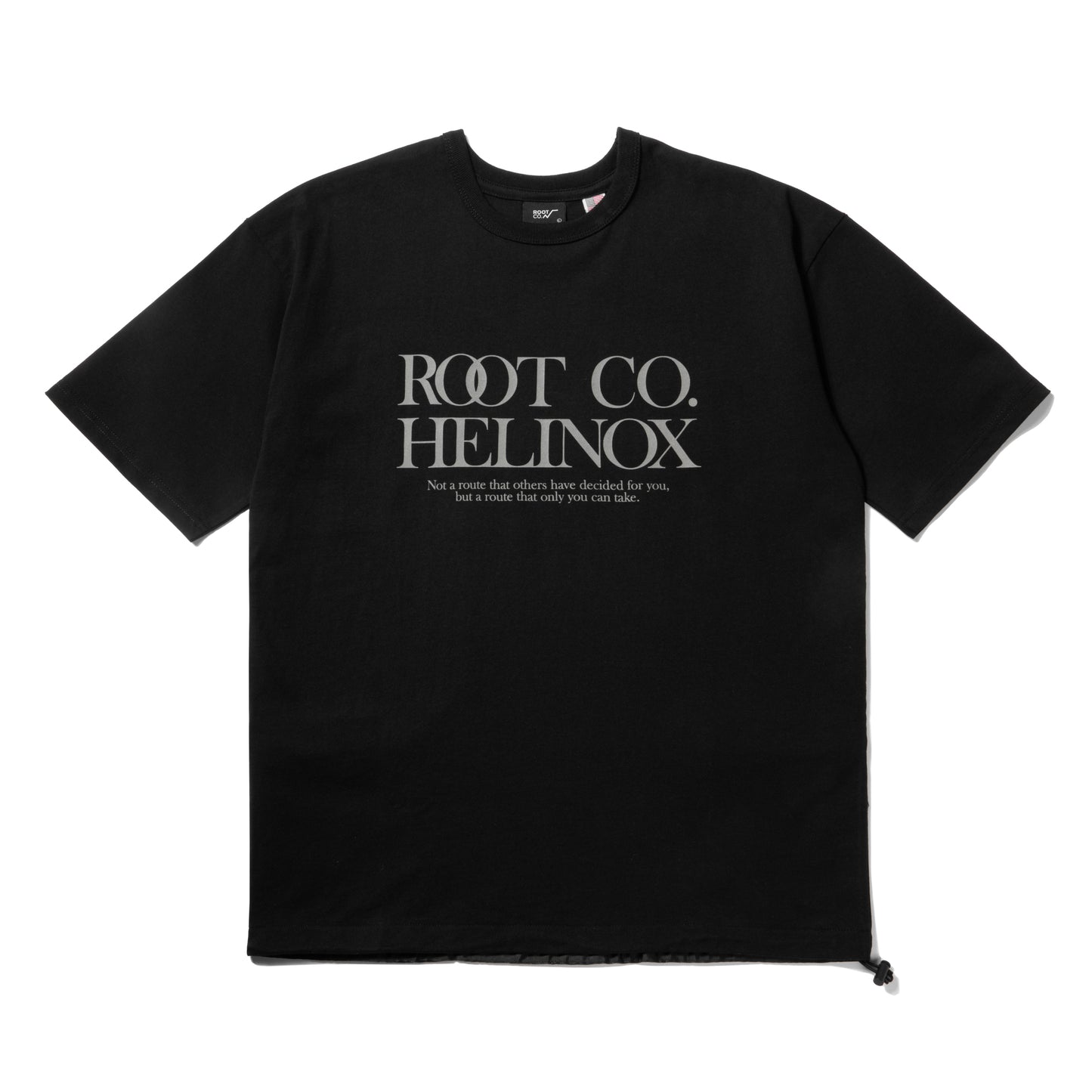 ROOT CO. × Helinox PLAY UTILITY BACK POCKET Logo T-Shirt - Black