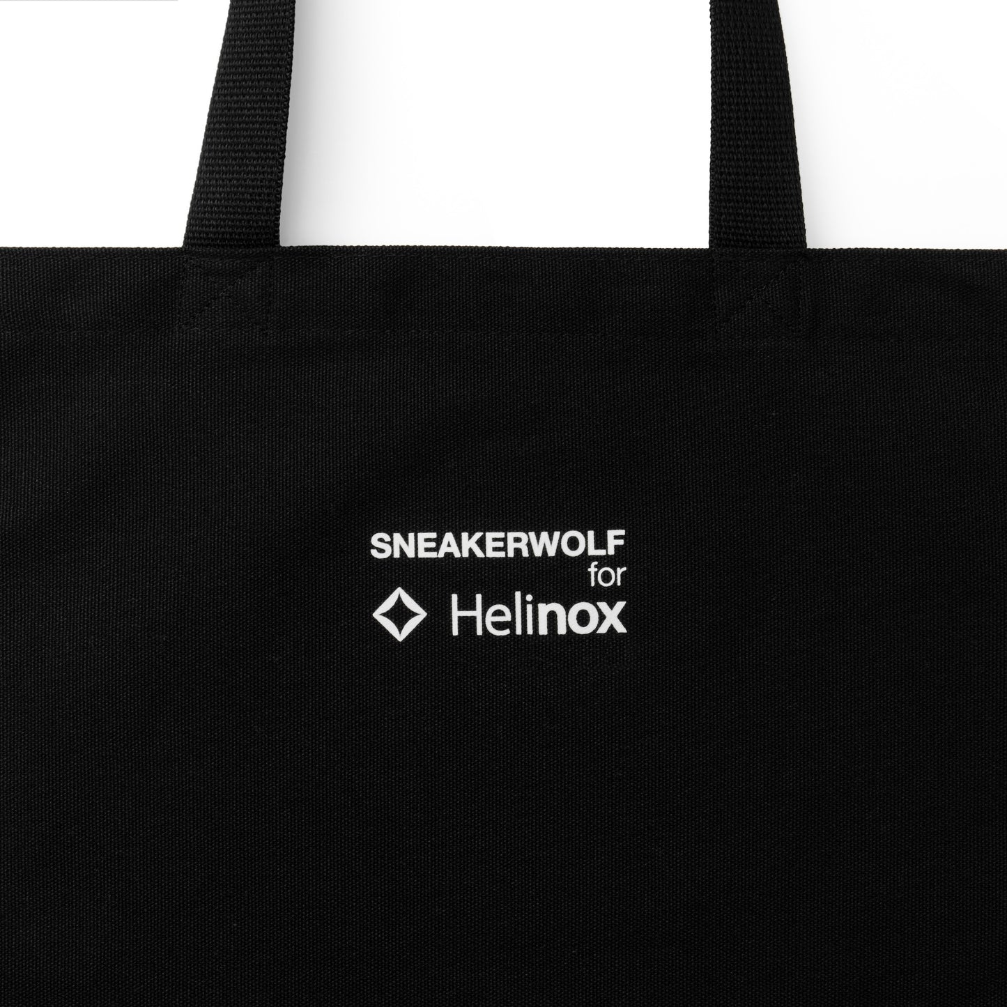 Sneaker Wolf × Helinox Cotton Tote Bag - Black