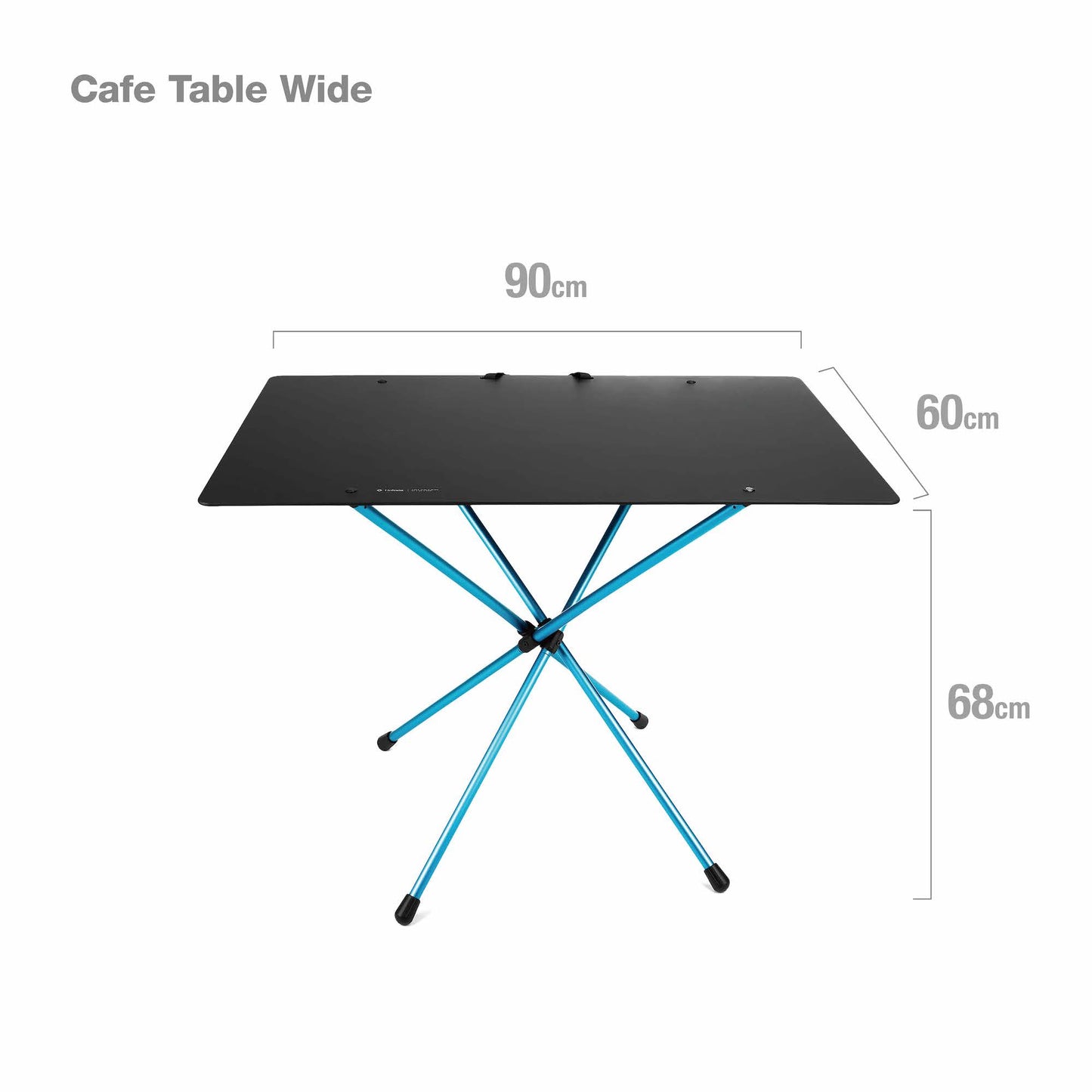 Cafe Table Wide Top - Black