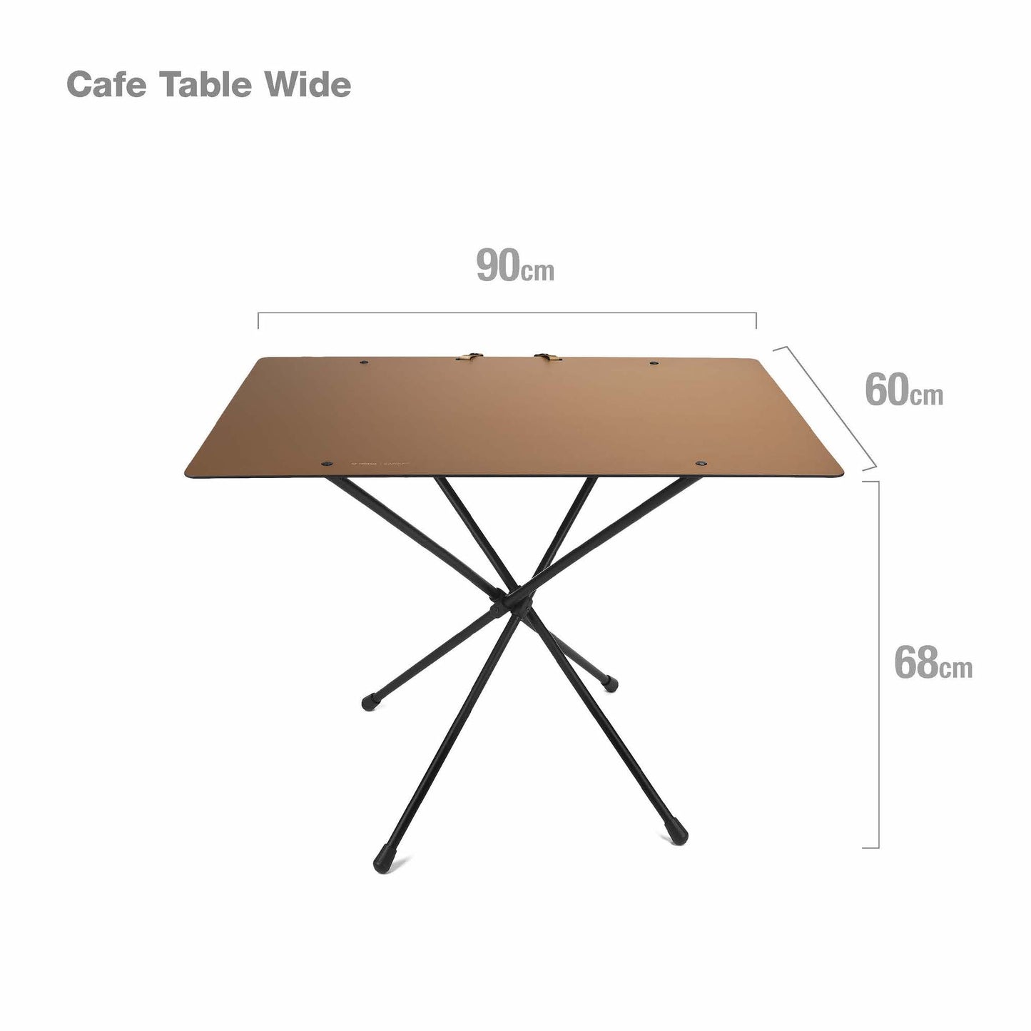 Cafe Table Wide - Coyote Tan